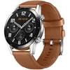 Image de HUAWEI Montre intelligente GT 2 (46 mm), écran AMOLED de 1,39 pouces avec écran en verre 3D, autonomie de la batterie de 2 semaines, GPS, SpO2, 15 modes sportifs, écran en verre 3D, brun galet