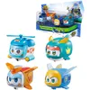 Image de Super Wings Super Pet 4 Pack Shine, Golden Boy, Jerome, Tino, Jouet pour garçon et Fille à partir de 3 Ans, Multicolore, 2"