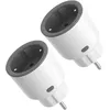 Image de SONOFF S60ZBTPF Zigbee Smart Plug (Requires Zigbee Gateway)   Remote Control, Energy Monitoring, Timer Schedules, Overload Protection, Zigbee Repeater, Compatible with eWeLink App-2 Pack