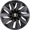 Image de Sparco Enjoliveurs Lazio - 13-pouces - Noir/Gris - Set de 4 pièces