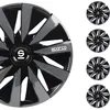 Image de Sparco Couvre-roues Lazio 16 pouces SPC1691BKGR, Plastique, noir/gris
