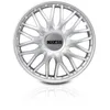 Image de Sparco Enjoliveurs Roma - 15-pouces - Argent - Set de 4 pièces