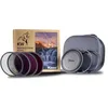 Image de Kase Wolverine Revolution Plus Master Kit de filtres magnétiques avec bouchon d'objectif CPL ND8 ND64 ND1000 et sac de filtration, verre optique trempé résistant aux chocs et anneaux à code couleur 82