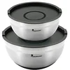 Image de BERGNER Q3045 Lot de 4 bols/couvercles pour mélange, acier inoxydable, collection Foodies