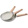 Image de BERGNER Naturally - Game of 3 Nasstick Pans - 18, 22 et 26 cm de diamètre - Fabriqué en aluminium forgé - Sartennes Game - Convient à tous les incendies