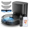 Image de Vexilar Robot Aspirateur Laveur 5000Pa,Cleanova W11 Aspirateur avec Vidange Automatique Poussière,Navigation LiDAR avec Cartographie,180min,Connecté par Alexa/APP,Idéal pour Tapis Poils d'animaux