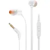 Image de JBL Tune110   Ecouteurs intra-auriculaires filaires   Son Pure Bass de JBL et bouton de contrôle   Connectivité : câble Jack 3,5 mm   Couleur : Blanc