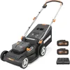 Image de WORX Tondeuse à Gazon sans Fil 40V WG745E, Surface Max 500 m², Lame 41cm, Coupe jusqu'aux Bordures, 6 Hauteurs de Coupe, Bac de 50L, poignées Pliables, 2 Batteries 4Ah, Chargeur Rapide