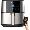 Image de MasterPro Foodies | Friteuse sans Huile |AirFryer XXL Contenance 6L Puissance 1800W | Avec Écran LED Tactile et Panier Antiadhésif | Friteuse à air | 8 Fonctions en 1