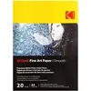 Image de KODAK Fine Art Paper - Papier Photo Mat, Pack de 20 Feuilles, 340g/m², Format A4 (21x29,7cm), Impression Jet d'Encre Effet Lisse, Idéal pour Immortaliser vos Souvenirs