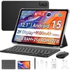 Image de Blackview Mega2 Tablette 12 pouces, écran 2K FHD, double SIM 4G + Wi-Fi 6, 36 Go (12 + 24) de RAM + 256 Go de ROM, batterie haute capacité de 9 000 mAh, WideVine L1/Face ID, tablette de jeu avec clavier, souris, stylet et écouteurs