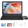 Image de Blackview Zeno 10 Tablette 11 pouces, écran 2K FHD 90 Hz, double SIM 4G + Wi-Fi 5G, 24 Go (8 + 16) de RAM + 256 Go de ROM, batterie de 8 800 mAh, mode PC, Widevine L1, Face ID, appareils photo 13 MP + 16 MP, GPS, prise en charge OTG avec clavier et stylet, couleur bleue