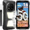 Image de Blackview ROCK 2 Pro Smartphone robuste 5G Android 16: 8 Go RAM, 256 Go ROM, Batterie 15000 mAh, Écran 6.67" 120 Hz, Double SIM (Noir)