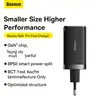 Image de Baseus Chargeur de Voyage GaN5 Pro 65W 3 Ports (USB-C/USB-C/USB-A), Ultrafine, Rapide, Technologie GaN II, Noir EU