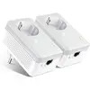 Image de TP-Link TL-PA4010P KIT Prise CPL 600Mbps, Homeplug AV2 600Mbps, Prise de Courant Intégrée, Boitier CPL, Brancher et Utiliser, Port Ethernet, CPL Fibre, OneMesh, Pas de Nouveaux Fils ni Perçage