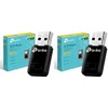 Image de TP-Link Clé WiFi Puissante N300 Mbps, Mini Adaptateur USB WiFi, dongle WiFi, Bouton WPS, Compatible avec Windows 11/10/8.1/8/7/XP, Mac OS 10.15 et Versions antérieures, Linux, Noir, TL-WN823N