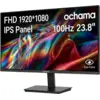Image de Ochama Moniteur de Bureau 23,8 Pouces Gaming 100 Hz - Écran Full HD 1080P avec Bords Ultra-Fins pour Jeu, Travail et Études.