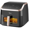 Image de Midea Friteuse sans huile avec hublot transparent 8,5 L, 8-en-1, technologie Heatexpress Rapid Air, Max Crisp, revêtement antiadhésif, chauffage flexible + bouton +1 minute, compatible lave-vaisselle - MF-CY85K