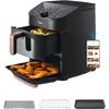 Image de Midea Friteuse à Air 11L Double Zone, 2 Paniers, Antiadhésif, 8 Fonctions, Paniers Compatibles Lave-Vaisselle, Contrôle via Application