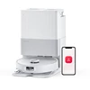 Image de Roborock Qrevo Edge, robot aspirateur laveur avec station d'accueil multifonction, aspiration 18 500 Pa, serpillière chauffante 75 °C, blanc