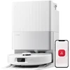 Image de roborock Qrevo S5V - Aspirateur robot blanc avec station de vidage, 12 000 Pa d’aspiration, serpillières FlexiArm, double système anti-emmêlement, séchage à l’air chaud, évitement d’obstacles et navigation intelligente