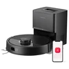 Image de Roborock Q7 L5+ Aspirateur robot avec fonction de lavage, vidage automatique du poussier, double système anti-emmêlement, puissance d'aspiration de 8 000 Pa, navigation LiDAR, robot laveur pour tapis et poils d'animaux, contrôle via application, noir