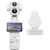 Image de DJI Bundle Standard Osmo Pocket 4P, Blanc Perle | Zoom optique 3×, zoom jusqu’à 12×, 4K/240 ips, plage dynamique de 17 stops, stockage intégré de 103 Go
