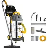 Image de Vacmaster VK1638SWC 1600W 38L Industriel Aspirateur Eau et poussière avec HEPA 13 Filtration Acier Inoxydable Aspirateur Sec et Humide