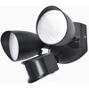 Image de Projecteur de Sécurité LED LUTEC 20W 1700LM 4000K avec Capteur   Double Tête Intégrée pour Extérieur, Terrasse, Jardin, Cour   Noir