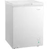 Image de COMFEE' RCC146WH2EU(E) Congélateur coffre autonome 143L convertible congélateur/réfrigérateur, compresseur inverter, 4 étoiles, adapté aux dépendances, garages et abris, blanc [Classe énergétique E]