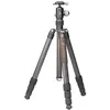 Image de Leofoto - Urban - Trépied en Carbone pour appareils Photo - Capacité de Charge de 10kg - Pieds Extensibles - Hauteur: 21 cm - 166 cm - LX-324CT + Ballhead XB-38