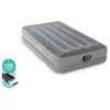 Image de Intex 64112 TWIN DURA-BEAM PRESTIGE AIRBED W/FASTFILL USB PUMP Matelas gonflable (L x l x H) 1910 x 990 x 300 mm gris