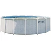 Image de INTEX Piscine à chevrons rondes - Ø x H 4,88 m x 1,22 m