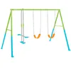 Image de Intex - 44121 - Portique Balançoire 3 agrès Face à Face 2 balançoires Couleurs