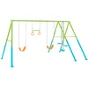 Image de Intex - 44130 - Portique Balançoire 4 agrès Face à Face Aneaux 2 balançoires Couleurs