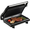 Image de Ochama Petit grill à steak, appareil à sandwich et presse à panini, grill électrique 400 W - 22,5 x 14 cm