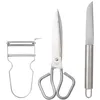Image de BERGNER Q3447 Lot de 3 ustensiles de cuisine en acier inoxydable collection Helpy
