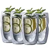 Image de MasterPRO Mixology - Jeu de 4 verres à liqueur 50ml - Fabriqués en Borosilicate double paroi - Finition transparente - Convient de -20º à 200º - Lavable au lave-vaisselle