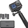 Image de DJI Bundle Aventure Osmo Action 5 Pro, Caméra d’Action 4K avec Capteur 1/1,3", 12 h d’Autonomie Étendue avec 3 Batt., Stabilisation, Double Écran Tactile OLED, Mini Caméra d’Action pour Voyage, Vlog