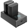 Image de SmallRig 3824 Kit 2 batteries NP-FZ100 avec chargeur double