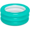 Image de Piscinette pataugeoire Ronde 3 boudins avec Fond Gonflable 70 x 30 cm, 2 Couleurs Assorties