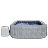 Image de 90,5 x 90,5 x 28/2,30 mx2,30 mx71 cm San Francisco Smart Luxe Hydrojet Pro 7 marbre Gris