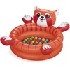 Image de Bestway Piscine à balles Gonflable Playful Red Panda avec 50 balles - 107 cm x 94 cm x 58 cm - Orange