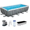 Image de Bestway Steel Pro Max Kit Piscine Hors Sol - 549 cm x 274 cm x 122 cm - Gris foncé