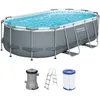 Image de Bestway Steel Pro Max Kit Piscine Hors Sol - 427 cm x 250 cm x 100 cm - Gris