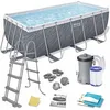 Image de Bestway Steel Pro Max Kit Piscine Hors Sol - 412 cm x 201 cm x 122 cm - Gris