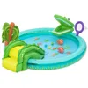 Image de Bestway - Aire de Jeux et Piscine Gonflable pour Enfants Bestway Crocodile Cove - 224 cm x 181 cm x 72 cm - Multicolore