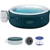 Image de Bestway - Spa Gonflable Miami AirJet Efficacité énergétique pour 4 à 6 Personnes - 196 cm x 196 cm x 66 cm - Vert foncé