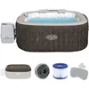 Image de Bestway - Spa Gonflable Cabo Smart HydroJet Efficacité énergétique avec Application de contrôle 4 à 6 Personnes - 180 cm x 180 cm x 71 cm - Marron
