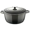 Image de BERGNER Excalibur Grey - Canco avec couvercle de 20 cm - Aluminium fondu fabriqué - Roublage à la crème intérieure - Gray extérieur - Point d'induction - acier inoxydable